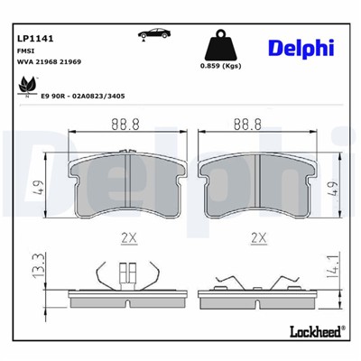 DELPHI LP1141 EAN: 5012759061831.