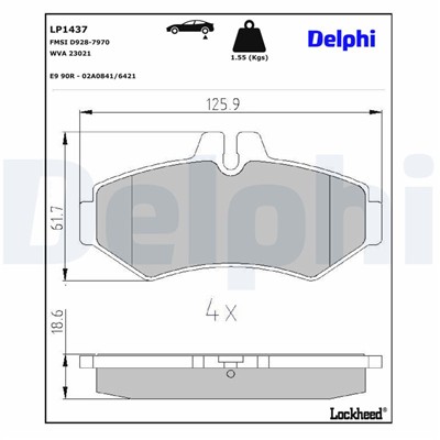 DELPHI LP1437 EAN: 5012759094112.