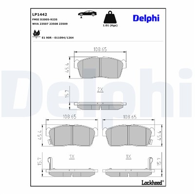 DELPHI LP1442 EAN: 5012759094167.