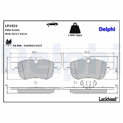DELPHI LP1521 EAN: 5012759107294.
