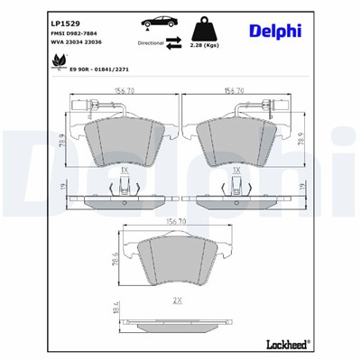 DELPHI LP1529 EAN: 5012759121979.