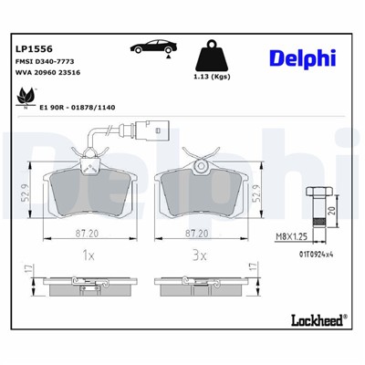 DELPHI LP1556 EAN: 5012759122150.