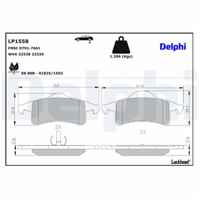 DELPHI LP1558 EAN: 5012759125991.