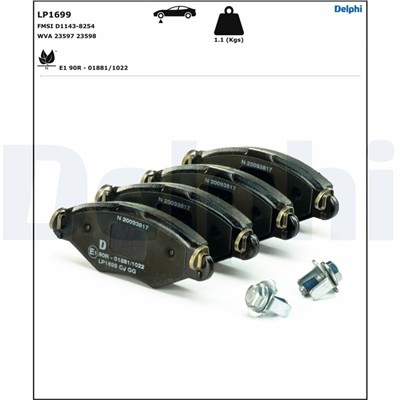 DELPHI LP1699 EAN: 5012759170830.