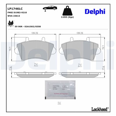 DELPHI LP1746LC EAN: 5012759633595.