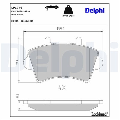 DELPHI LP1746 EAN: 5012759227190.