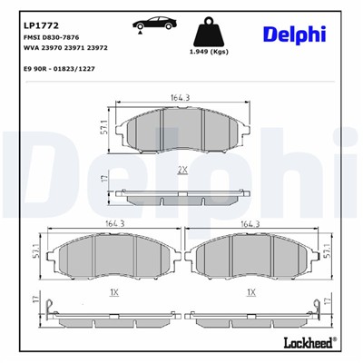 DELPHI LP1772 EAN: 5012759227459.