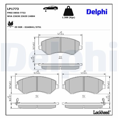DELPHI LP1773 EAN: 5012759227466.
