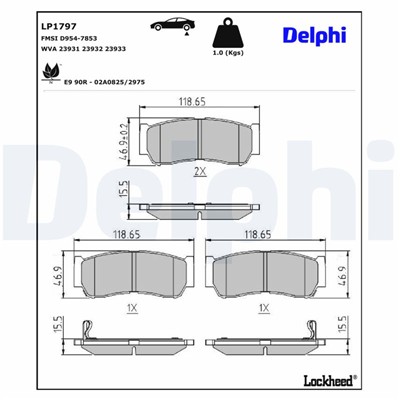 DELPHI LP1797 EAN: 5012759231470.