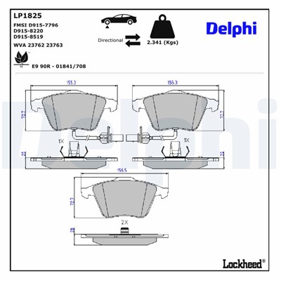 DELPHI LP1825 EAN: 5012759237823.