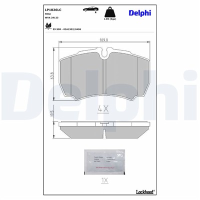 DELPHI LP1826LC EAN: 5012759633656.