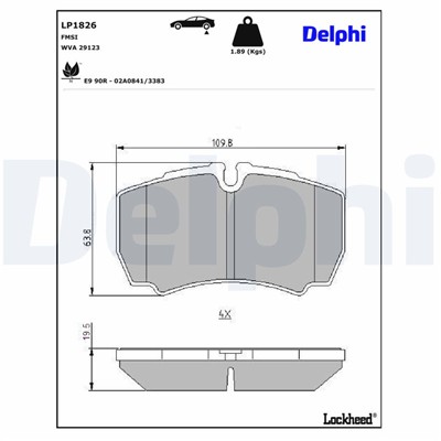 DELPHI LP1826 EAN: 5012759237830.
