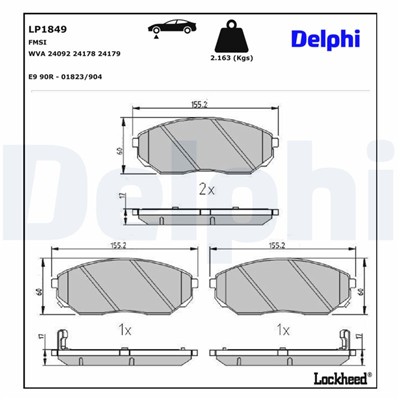 DELPHI LP1849 EAN: 5012759281291.