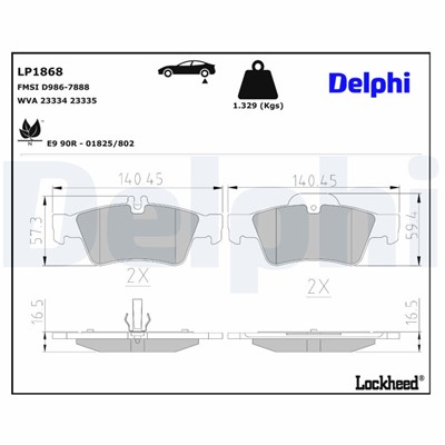 DELPHI LP1868 EAN: 5012759281482.