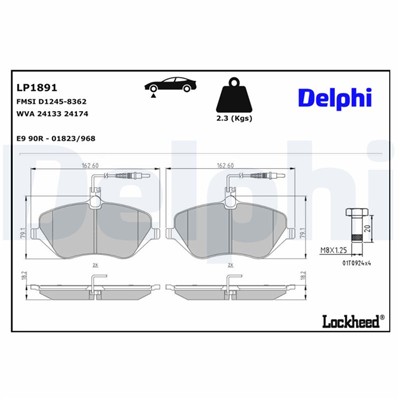 DELPHI LP1891 EAN: 5012759309292.