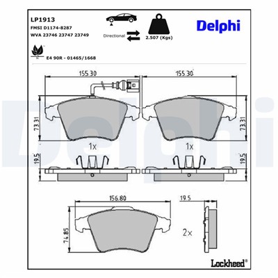 DELPHI LP1913 EAN: 5012759353943.