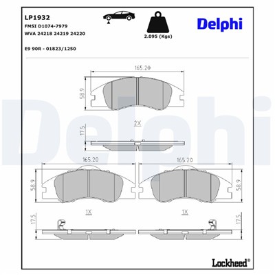 DELPHI LP1932 EAN: 5012759360101.