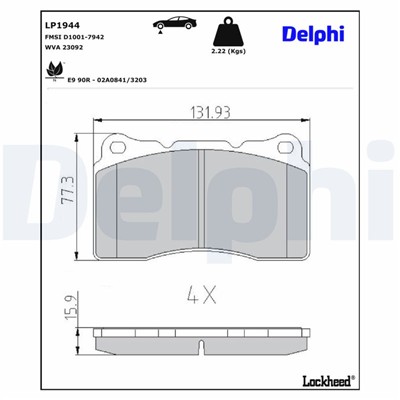 DELPHI LP1944 EAN: 5012759360224.