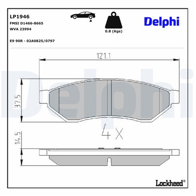 DELPHI LP1946 EAN: 5012759369609.