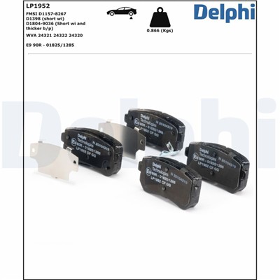 DELPHI LP1952 EAN: 5012759374382.