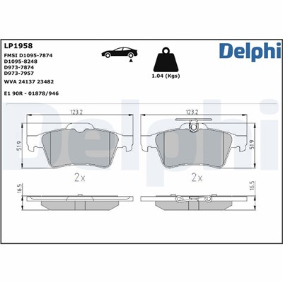 DELPHI LP1958 EAN: 5012759395967.