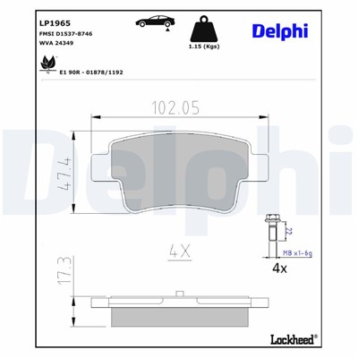 DELPHI LP1965 EAN: 5012759395981.
