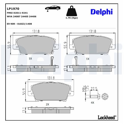 DELPHI LP1970 EAN: 5012759413586.