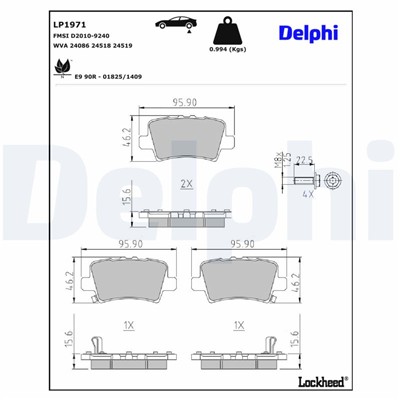 DELPHI LP1971 EAN: 5012759413593.
