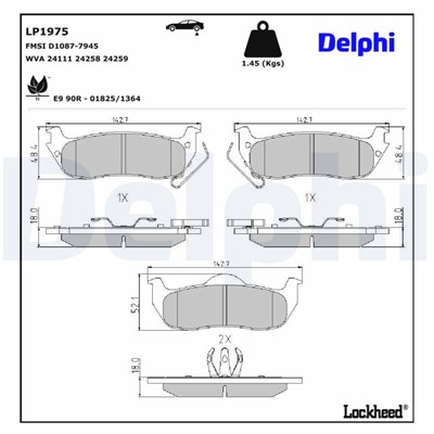 DELPHI LP1975 EAN: 5012759426326.