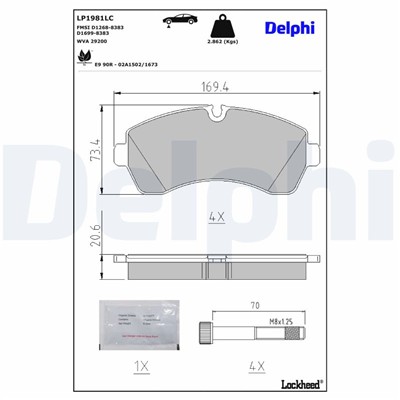 DELPHI LP1981LC EAN: 5012759633717.