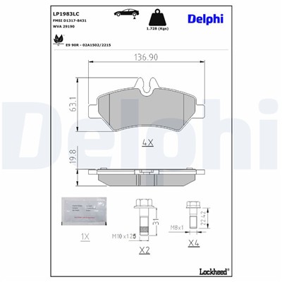 DELPHI LP1983LC EAN: 5012759633731.