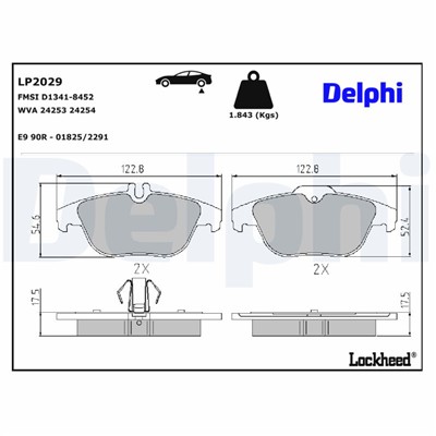 DELPHI LP2029 EAN: 5012759416884.