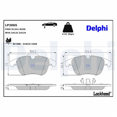 DELPHI LP2065 EAN: 5012759417720.