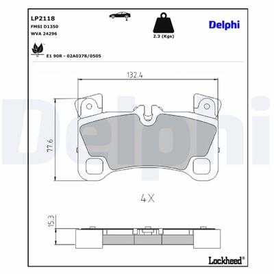 DELPHI LP2118 EAN: 5012759434031.