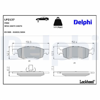DELPHI LP2137 EAN: 5012759445914.