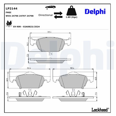 DELPHI LP2144 EAN: 5012759434123.
