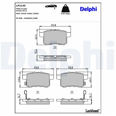 DELPHI LP2145 EAN: 5012759434130.