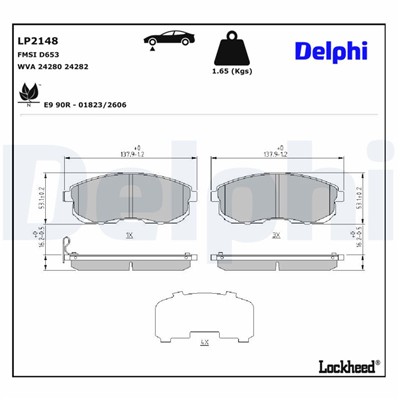 DELPHI LP2148 EAN: 5012759442326.