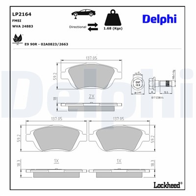 DELPHI LP2164 EAN: 5012759438428.