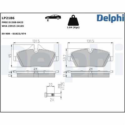 DELPHI LP2186 EAN: 5012759442159.
