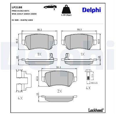 DELPHI LP2188 EAN: 5012759445945.