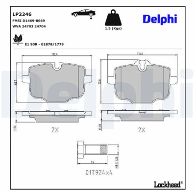 DELPHI LP2246 EAN: 5012759459706.