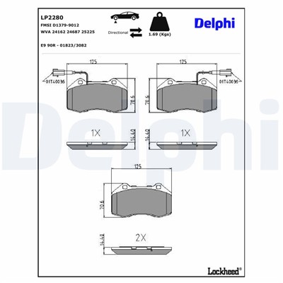 DELPHI LP2280 EAN: 5012759467480.
