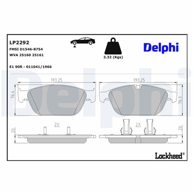 DELPHI LP2292 EAN: 5012759467534.