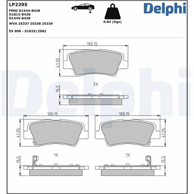 DELPHI LP2295 EAN: 5012759468432.