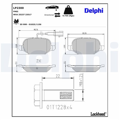 DELPHI LP2300 EAN: 5012759467558.
