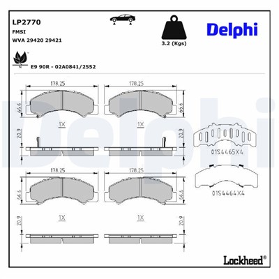 DELPHI LP2770 EAN: 5012759532539.