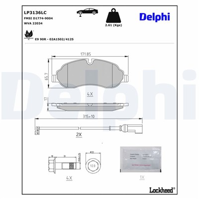 DELPHI LP3136LC