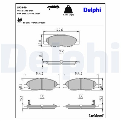 DELPHI LP3169 EAN: 5012759532713.