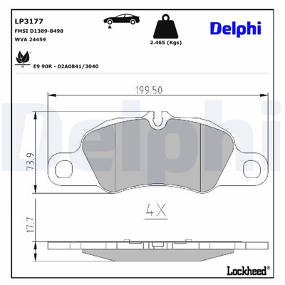 DELPHI LP3177 EAN: 5012759532577.